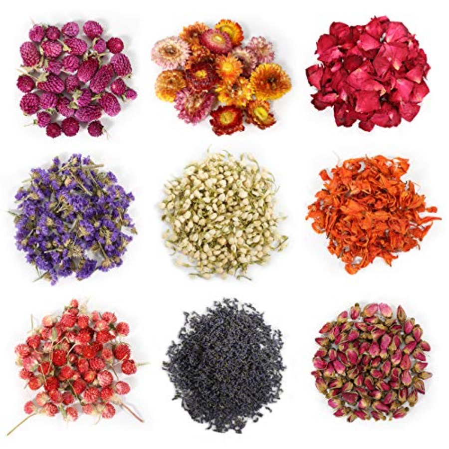 9 Bags Dried Flowers, 100% Nat - Soap Making Diy Kit review and price