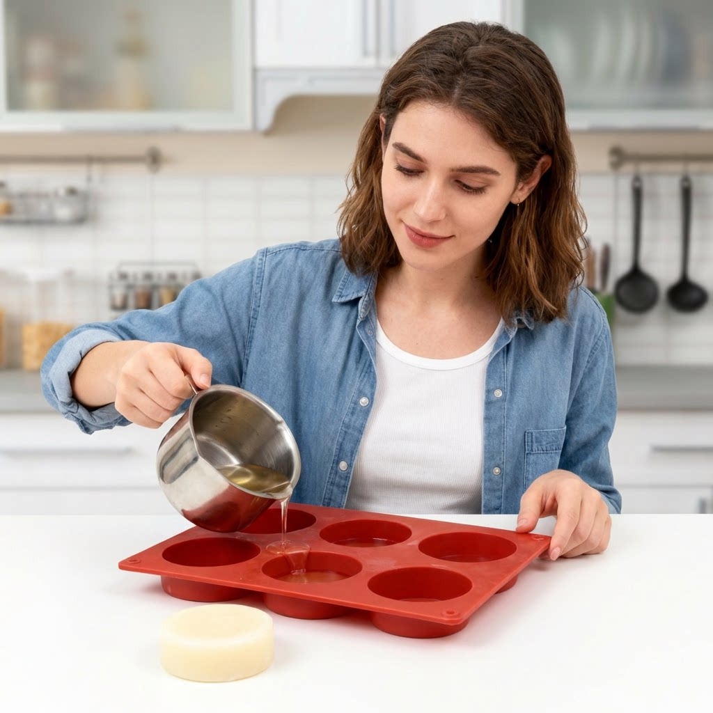 Round Silicone Soap Mold DIY H - Soap Making Instructions review and price